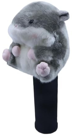 JISADER Golf Club Headcover Tier Plüsch Golf Driver Schutzhülle Anti Kratzer Golfaccessoires Geschenk für Herren Damen Sportveranstaltungen, Fairway Wood Hamster