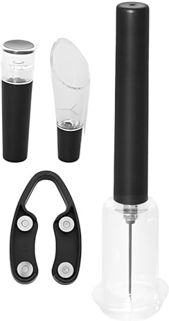Ouvre-Bouteille de Vin à Pompe à Air,Tire-Bouchon Aerateur Manuel - Set à Aiguille pour Extraction de Bouchon - Pour Maison Cuisine Bar Fete Pique-Nique Camping Vacances Restaurant Poche