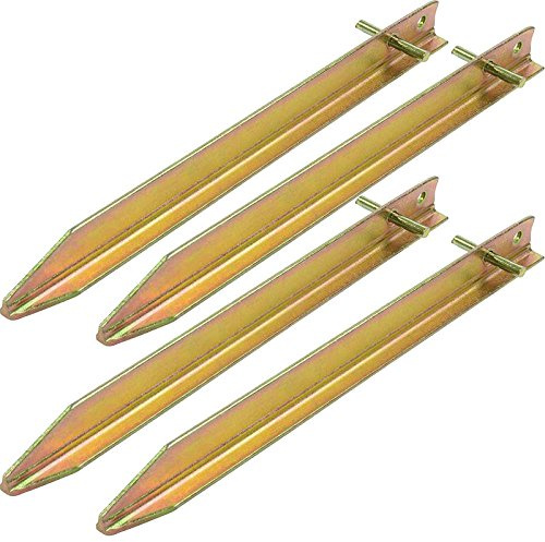 Moritz Stahl T-Profil Heringe Erdnägel stabil Zeltheringe Sturmsicher Camping 30cm 40cm oder 50cm Zeltnägel Erdanker Bodenanker