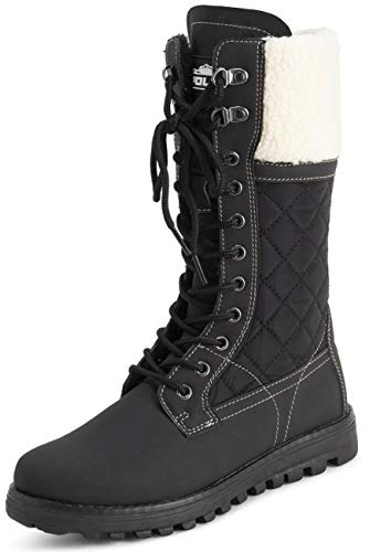 Polar Bottes Femme Mi-Mollet Impermeables – Chaudes, Resistantes et Thermiques pour l’Hiver et l’Exterieur