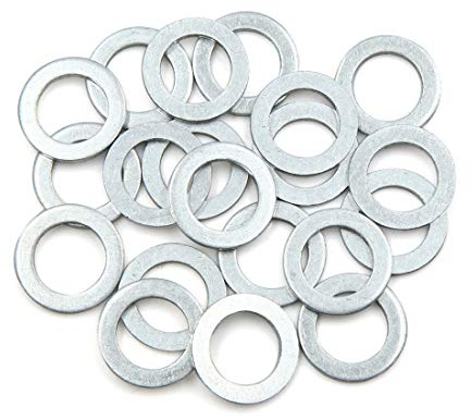 sourcing map 20 Stück Motoröl-Ablassschraubendichtungen 14-22mm Für Auto | 14 mm Innendurchmesser, 22 mm Außendurchmesser, 2 mm Dicke, Für Die Meisten Autos