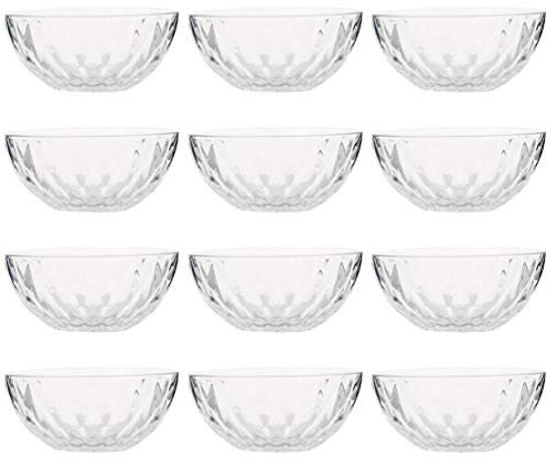 DOITOOL 12stücke Diamantförmige Glas-salatschüssel Transparente Küchensalatschüssel Zum Servieren Von Reis Salat Suppe Und Obst Praktische Aufbewahrungsschüssel Für Täglichen Gebrauch