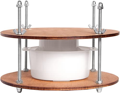 Wooden Cheese Press for Cheese Making Supplies Diameter 11 in Metal Guides Walnut and Cheese Mold with Follower Piston 1.3 Qt - Small Home Supply Ultimate Cheese Press Machine - Prensa Para Queso