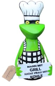 Gwenys Haus Zaunhocker Frosch Grill Kohle