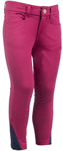 HKM Kinder Reithose Silikon Kniebesatz Comfy dunkelblau 104/110