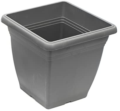 Tildenet Gardenware | Vaso da fiori quadrato da giardino | 30 cm | Antracite|FPSQ32-A