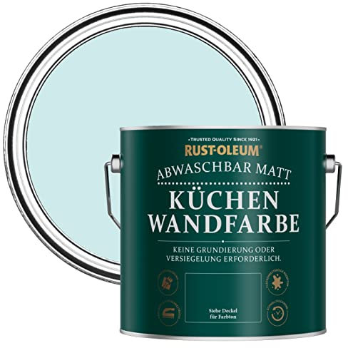 Rust-Oleum Blue Washable Kitchen Wall Paint in Matt Finish - Duck Egg 2.5L