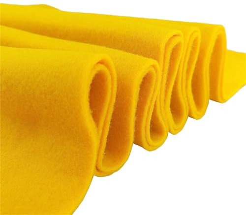 Filz-Gewebe 90 x 90 cm Bastelfilz, Filzstoffbahnen, 1,4 mm dick, weich, flexibel for Kunst- und Heimwerkerprojekte Filz Stoff (Color : Gold, Size : 1 Yard)