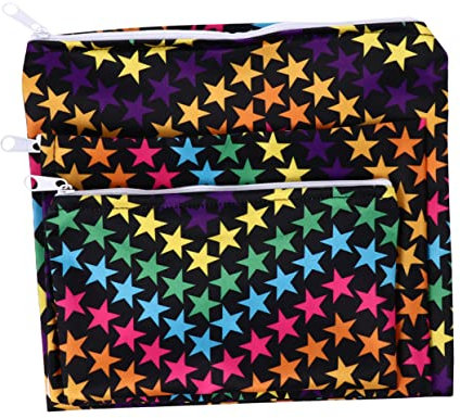 Didiseaon 3sets Snack Storage Bags Bread Bag Reusable Snack for Boys and Girls Sandwich Water Dry Small Printed Storage Pul Sturdy Zipper Freshness Easy to Use Easy to Wash