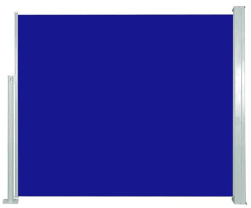 Home & Garden Rasen & Garten Outdoor Living Outdoor Regenschirme & Sonnenschirme - Seitenmarkise - Ausziehbar 120x300 cm Blau