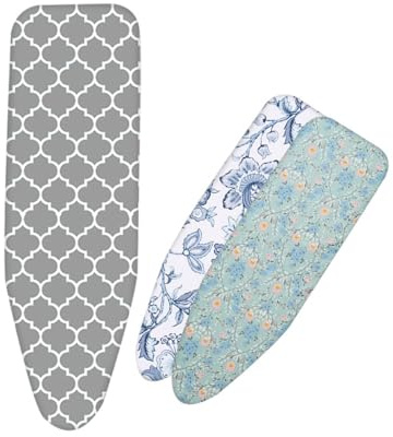 GFYHTN 33x92cm 33x97cm 35x110cm 38x122cm Copriasse da Stiro con Imbottitura in Cotone Copriasse da Stiro, Copriasse E Cuscino Regolabile Copriasse da Stiro di Ricambio(Gray,13x36in(33x92cm))
