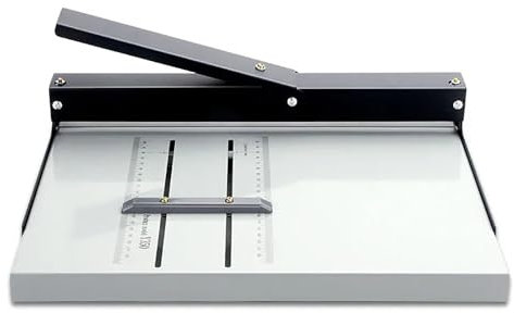 Plieuse Manuelle 13,8/350 mm, Machine à Plier Le Papier avec Bloc de positionnement, échelle Claire, Excellente précision, pour Cartes de vœux, livrets, papiers Photo
