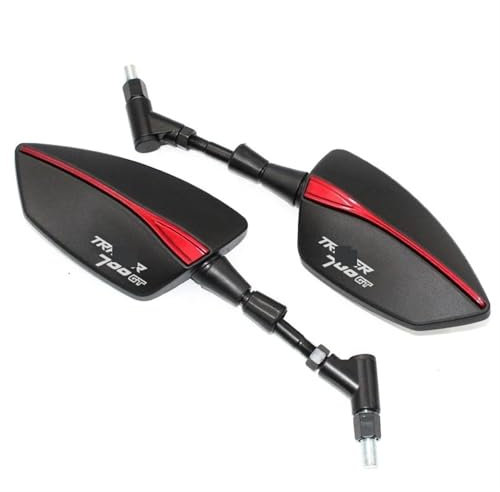 Seitenspiegel 10 Mm Verstellbarer Motorrad-Rückspiegel, Seitenspiegel Für YA&MA&HA Für TRACER 900GT 700GT 700 900 GT MT09 MT07 MT 07 09 Lenkerendenspiegel Motorrad(TRACER 700GT 02)