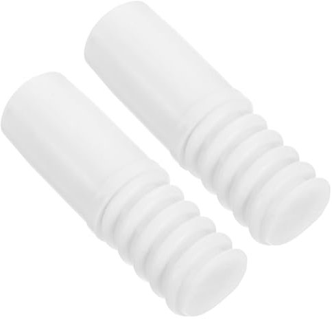 minkissy 2pcs Threaded Tip Replacement Pole Adapter for Broom Handle Plastic Threaded End Connector Compatible 19mm Metal Poles Household Cleaning Tools for Mop and Push Broom