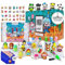 Pack Bolsitas Sorpresa Kawaii con 28 Llaveros, Stickers y Póster Firmas Regalos Cumpleaños Niños Niñas Colegio Detalles Fiesta Verano Pueblo Regalitos Invitados Infantil Escolares Piñata Originales