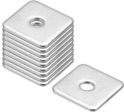 QUARKZMAN Rondella Quadrata, 25Pz M5x20x20x1.5mm Piastra Rondelle Quadrate in Acciaio Inossidabile 304 Piastra Piana Spaziatura Guarnizione per Ferramenta Fissaggio