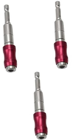 HOMSFOU 3pcs Magnetic Bit Extension Adapter for Drill Quick Release Pivoting Tool Holder for Tight Spaces Design for Easy Installation and Versatile Use