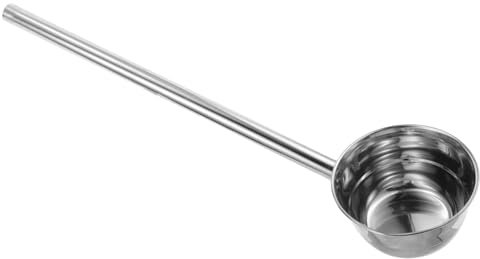 SOLUSTRE Wasserschöpfkelle Aus Mit Langem Griff Schöpfkelle Für Küche Und Haushalt Mehrzweck-schaufel Aus Stahl Ergonomisch Geformt Zum Servieren Von Suppe Und Soße