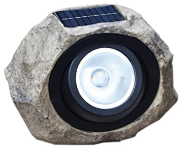 Stone Solar Lamp LED Solar Resin Lantern Lawn Light Rock Spotlight Waterproof Simulation Stone Lamp for Garden Outdoor