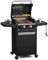 Blumfeldt ElectricPro - Griglia Elettrica 3000W, BBQ Versatile per Balconi & Terrazze, Riscaldamento Rapido 100-330°C, Tavolini Ripiegabili, Termometro Integrato, Griglie in Ghisa, 4 Ruote con Freni