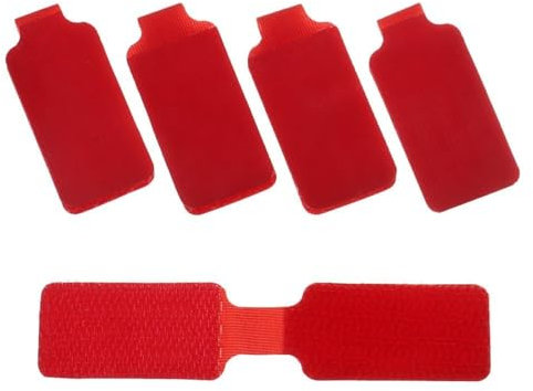 Marcadores de cables de red, etiquetas autoadhesivas de colores for cables eléctricos, for organizar la identificación de cables (naranja, escritura)(Red Writable)