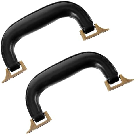 LALAFINA 2piezas Asa De Equipaje De Cuero Sintético Asa Para Bolso De Bucle Suave Para Bolso Repuestos Para Equipaje Accesorios Para Hacer De Transporte Para Reparación De Uso Para Viajes y