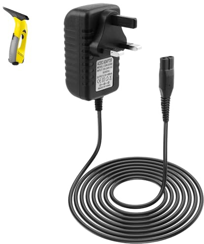 5.5V Charger for Karcher Window Vac Cleaner, 5.5V 600ma Replacement Power Cable for Karcher Window Cleaner Charging Lead for WV2, WV50, WV55, WV60, WV70, WV70 Plus, WV60 Plus Power Supply