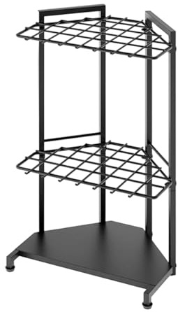 MFMEXUL Garden Tool Organizer, Heavy-duty Metal Stand for Patio And Garden Tools, High-density Garden Storage Rack
