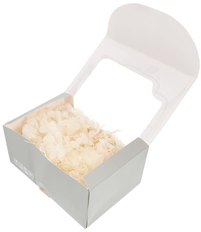 ULTECHNOVO Flores Secas Naturales para Manualidades DIY, Caja de 20g de Hortensias Blancas Prensadas, Materiales Delicados para Decoración y Regalos Creativos en Hogar y Color