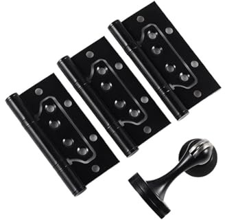 SynapSYA Juego de Manillas Juego de cerraduras silenciosas con llaves for puertas baño, interiores y exteriores(Door accessories)