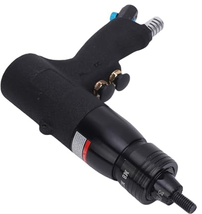NDNCZDHC Alloy Steel Rivet Nut Gun Kit, Pneumatic Rivet Nut Gun Compatible with M8 - M10 1/4in 5/16in 3/8in 10/24in Thread Inserts