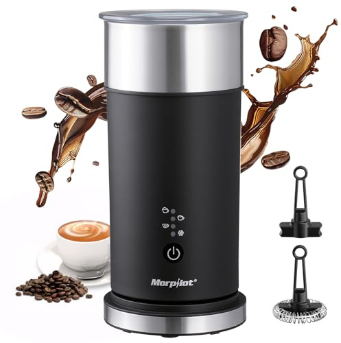 Automatisk elektrisk mjölkskummare, Morpilot Milk Frother, 4-i-1 funktion, maximal kapacitet 115 ml - skumläge, 240 ml - varm mjölkläge