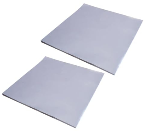 GOOHOCHY Papier Aluminium Multifonction pour Cuisson au Four, 50 Feuilles en Tinfoil Argenté, Résistant à L'huile Résidus pour Pâtisserie et Poulet