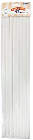 PME DR216 Easy Cut Dowels 40 cm (16-Inch), Pack of 8, White