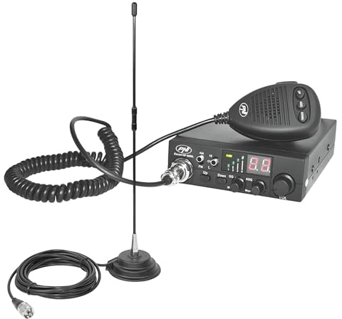 Station de Radio CB PNI Escort HP 8000L ASQ + Antenne CB PNI Extra 40 avec Aimant