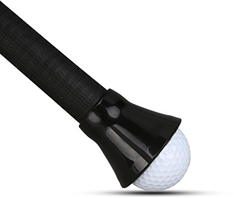 LEAGY 2Pack Golf Ball Pick Up Black Rubber Putter Sucker for Putter Grip Golf Parts