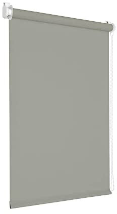 Victoria M. Tenebra Verdunkelungsrollo Klemmfix Rollo Fensterrollo, Sichtschutz, Verdunkelnd, Ohne Bohren inkl. Montagematerial, 40 x 160 cm, Grau