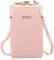 Yixuan Borse a Tracolla da Donna, Piccola, Mini per Portafogli con Porta Cellulare (Rosa)