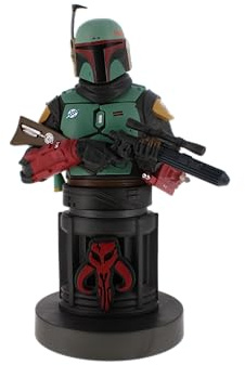 Cableguys The Mandalorian Boba Fett Controller Halter & Handy Ständer - Gaming Zubehör für Zimmer und Schreibtisch-Setup, Ständer Kompatibel mit Xbox-, PlayStation- & den meisten Standard-Controllern