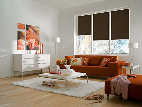Sunlines Smart Style Elektrisches Rollo, Polyester, Mokka, 160 x 180 cm