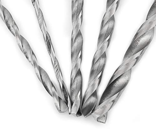 HSS Spiralbohrer Set, 5 Stück, Extra Hochgeschwindigkeitsstahl, Gerader Schaft, Holzbohrer, 2mm/3mm/3,5mm/4mm/5mm