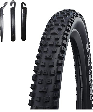 1 x Schwalbe Nobby NIC Addix Performance E-50 Fahrradreifen Fahrradmantel 57-622 (29 x 2,25) inkl. 3 Reifenheber