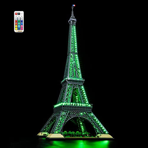 LIGHTAILING Led Licht für Lego- 10307 Architecture Eiffel-Tower – Beleuchtungsset Kompatibel Mit Lego Modell：Fernbedienungsversion (Lego Bausteinen Modell Nicht enthalten)