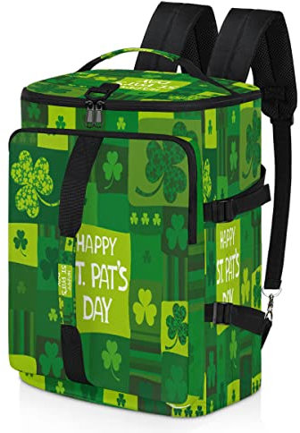 Happy St Patricks Day Sport-Rucksack für Männer und Frauen, Patricks Day, Seesack mit Schuhfach für Fitnessstudio, Reisen, Wandern, Rucksack, multi, Einheitsgröße, Sportlich