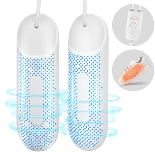 Niaazi Electric Shoe Dryer - Portable Boot Dryer,Shoe and Boot Warmer with Timer Safe and Fire Resistant Footwear Dryer Shoe Dehumidifier Shoe and Boot Heater for Gloves Ski Boots Socks in Rainy Days