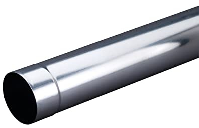 Regenablaufrohr Zink für Dachrinnen aus Titanzink Länge 100cm - Sanitärshop Baustoffe & Sanitär (60mm)