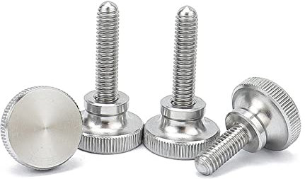 Schrauben, Rändelschrauben, Klemmsternknöpfe, 1 Stück M2 M2,5 M3 M4 M5 M6 M8 M10 304 A2-70 Gerändelte Rändelschraube Mit Hohem Kopf, Einfacher Metrischer Manueller Einstellbolzen (Farbe: 3 Mm, Größe: