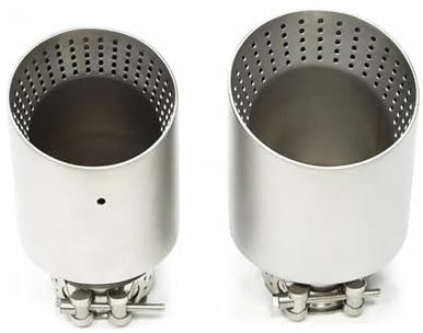 Auspuff Pfeife 51 54 57 60 63 Mm Matt-Edelstahl-Auto-Auspuffrohr Universal-Auspuffanlage Für VW Für GTI Für MK7 Für Golf 7 Düsenschalldämpfer 1 Stück Abgasrohrleitungen(ID63MM OD114MM)