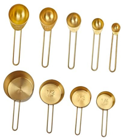 Cabilock Mesure Cuillère à Soupe Domestique Tasses à Mesurer Professionnelle Accessoire De Cuisine Cuillère à Mesurer Acier Inoxydable Empilable