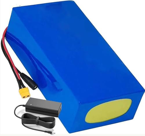 48V 10Ah/12Ah/15Ah/20Ah/25Ah/30Ah E-Bike-Lithium-Ionen-Akku, 13S6P Elektrofahrrad Batterie Für Elektroroller Mit 200–1000 W Motor, Lithium-Akkupack Mit BMS + Ladegerät 54,6V, 2A 48V 12AH,XT60